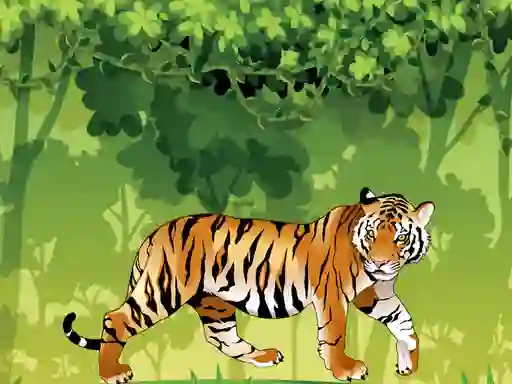 게임 Angry Tiger Coloring 온라인