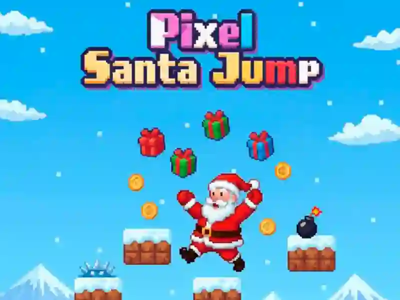 게임 Pixel Santa Jump 온라인