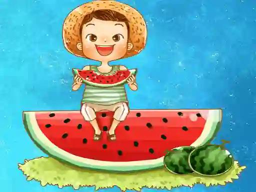 게임 Watermelon and Drinks Puzzle 온라인
