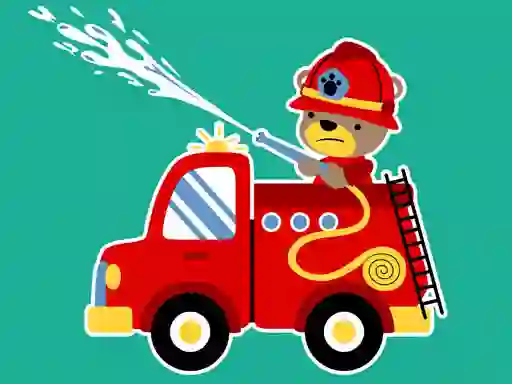 게임 Animal Firetrucks Match 3 온라인