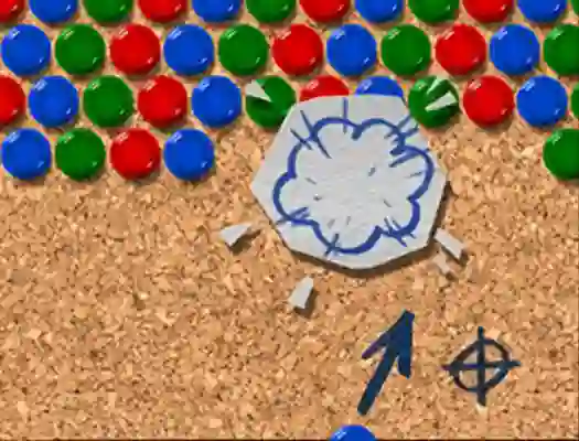 게임 Pinboard Bubble Shooter 온라인