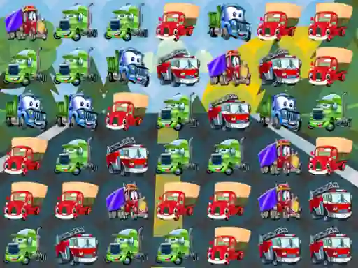 게임 Cartoon Trucks Match 3 온라인