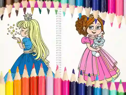 게임 Beautiful Princess Coloring Book 온라인