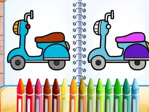 게임 Cute Bike Coloring Book 온라인