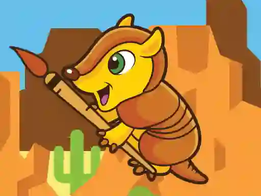 게임 Happy Armadillo Coloring 온라인