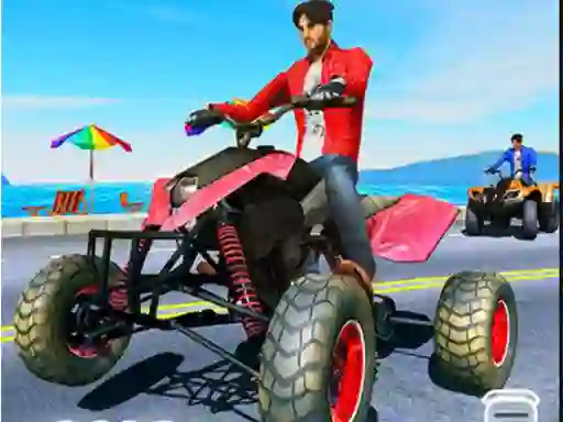 게임 Quad Bike Traffic Racing Mania 온라인