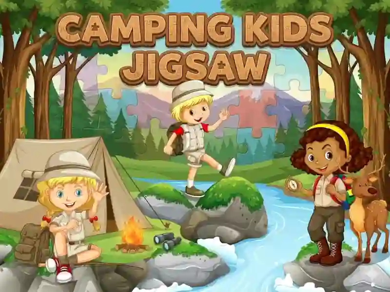 게임 Camping kids jigsaw 온라인