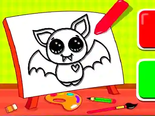 게임 Easy Kids Coloring Bat 온라인