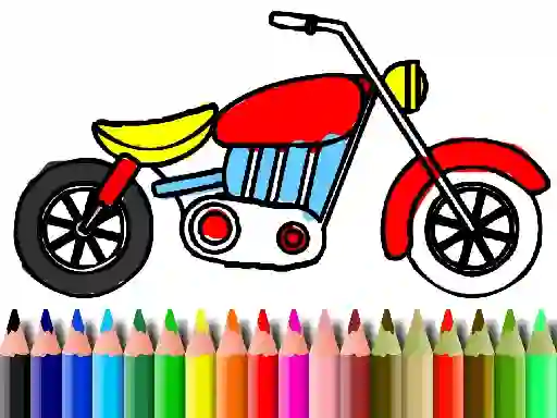 게임 Back To School: Motorbike Coloring 온라인