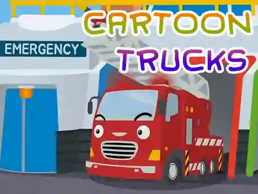 게임 Cartoon Trucks Jigsaw 온라인