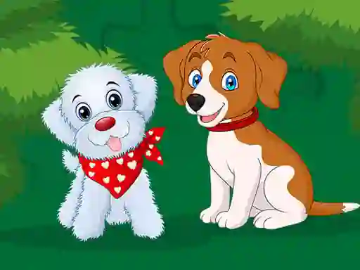 게임 Cute Puppies Jigsaw 온라인