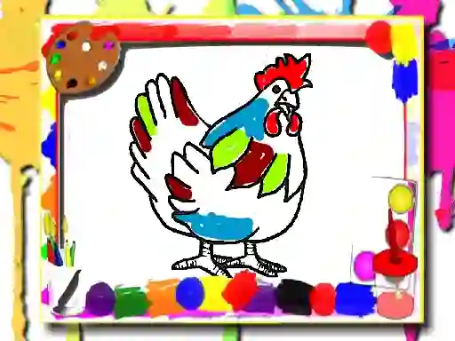 게임 Chicken Coloring Book 온라인