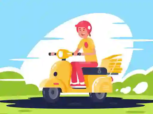 게임 City Scooter Rides Jigsaw 온라인