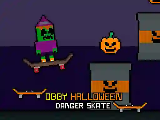 게임 Obby Halloween Danger Skate 온라인