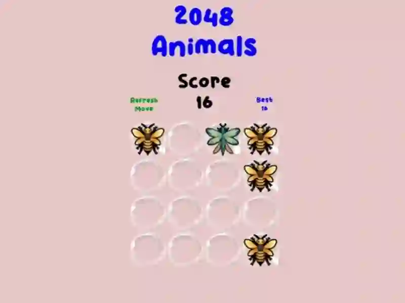 게임 2048 Animals 온라인
