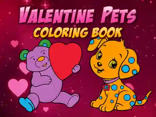 게임 Valentine Pets Coloring Book 온라인