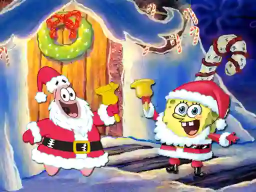 게임 SpongeBob Christmas Jigsaw Puzzle 온라인