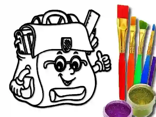 게임 Back To School: School Bag Coloring Book 온라인