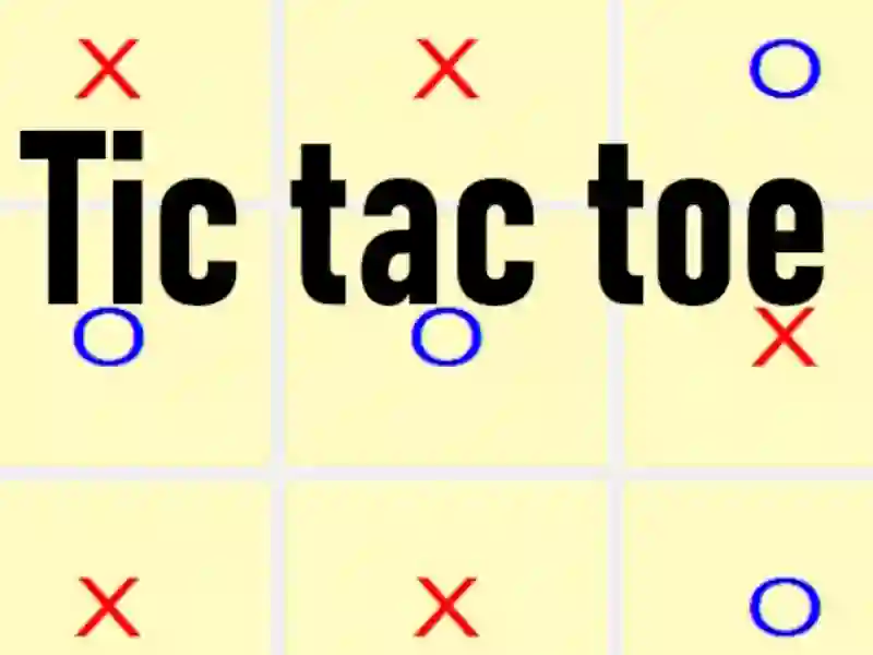 게임 Tic tac toe 온라인