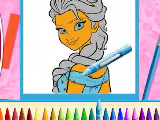 게임 The Princess Sisters Coloring 온라인