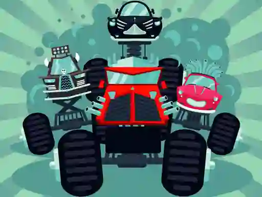 게임 Crazy Monster Trucks Memory 온라인