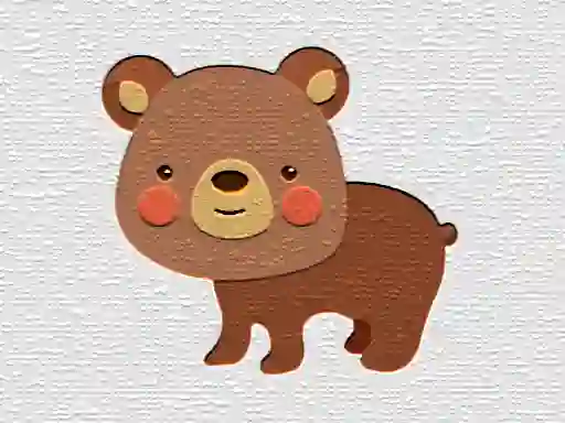 게임 Cartoon Bear Puzzle 온라인