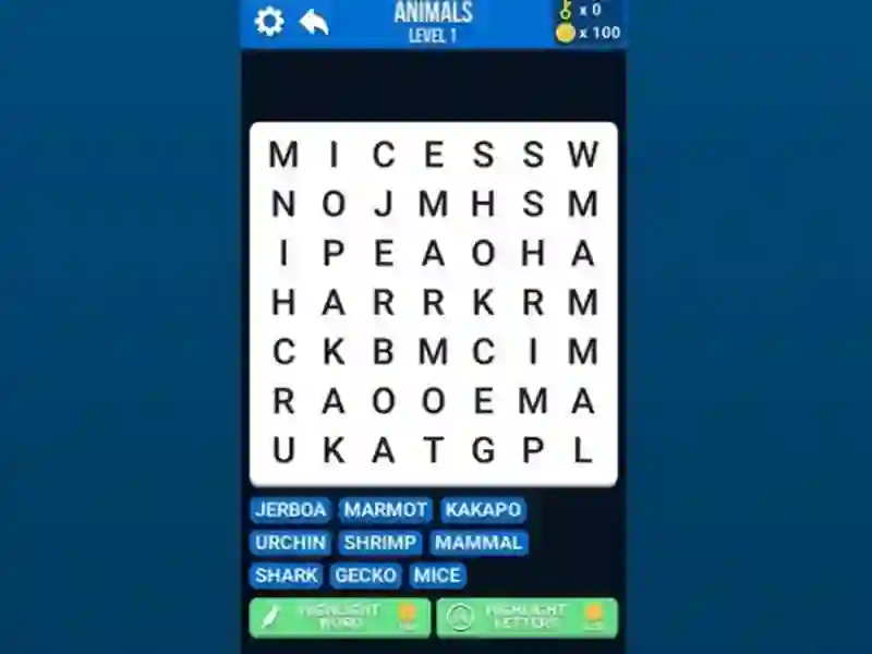 게임 Word Search 온라인