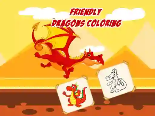 게임 Friendly Dragons Coloring 온라인