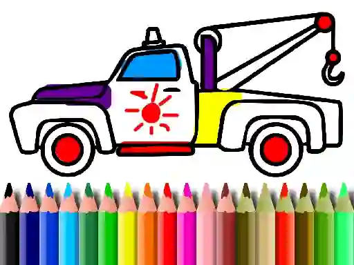게임 Back To School: Trucks Coloring 온라인