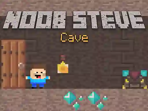 게임 Noob Steve Cave 온라인