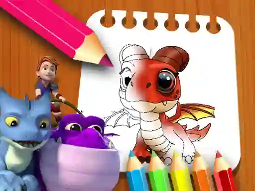 게임 Dragon Rescue Riders Coloring Book 온라인
