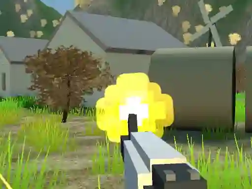 게임 Pixel Village Battle 3D 온라인