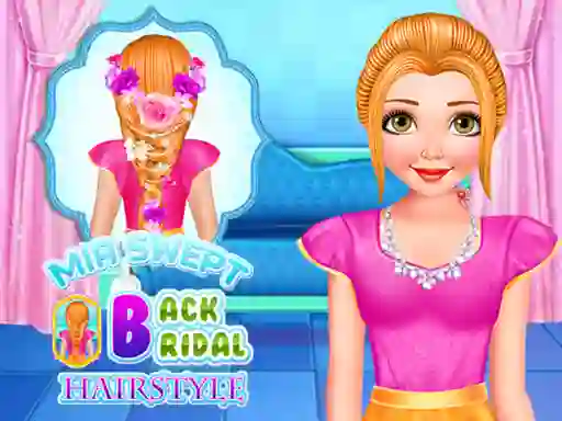 게임 Mia Swept Back Bridal Hairstyle 온라인