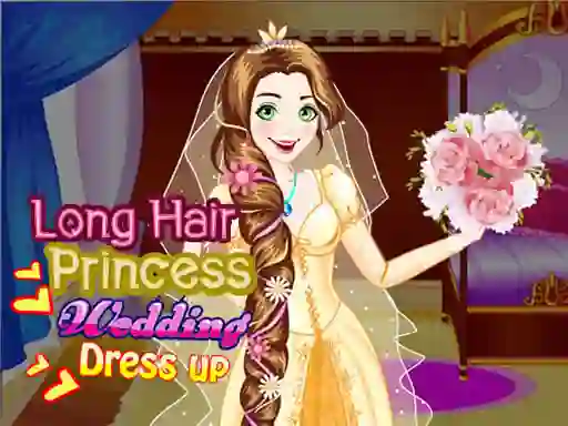 게임 Long Hair Princess Wedding Dress up 온라인