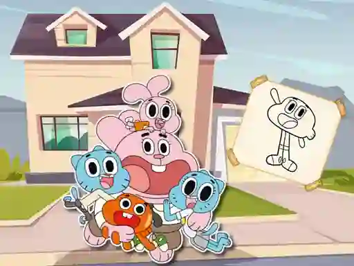 게임 World Of Gumball Coloring Game 온라인