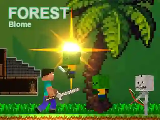 게임 Noob vs Zombies - Forest biome 온라인
