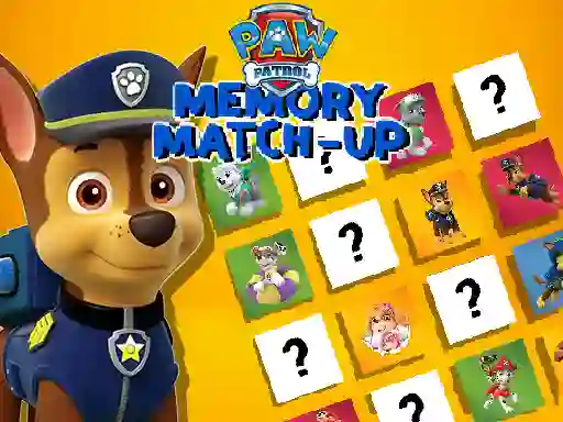 게임 Paw Patrol Memory Match Up 온라인