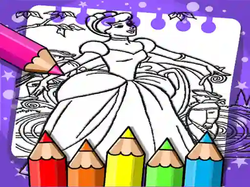 게임 Cinderella Color Book 온라인