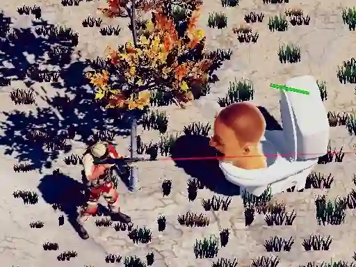 게임 TopDown Skibidi Toilet Shooting 온라인