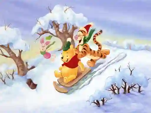 게임 Winnie the Pooh Christmas Jigsaw Puzzle 2 온라인