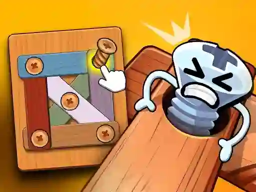 게임 Wood Bolts Nuts Screw Pin Puzzle 온라인