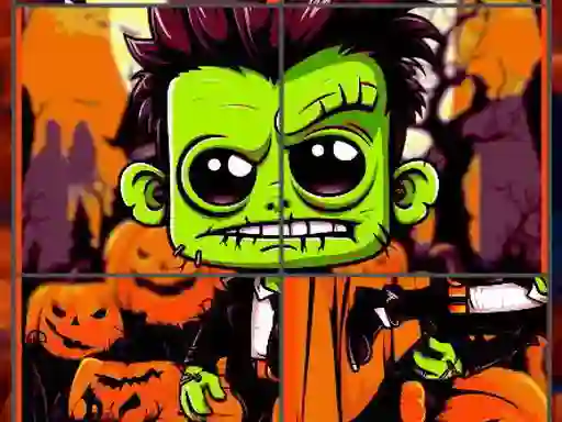 게임 Franky & Vampire Halloween Puzzle 온라인