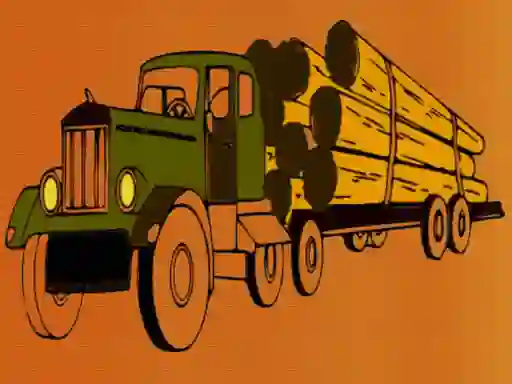 게임 Logging Trucks Coloring 온라인