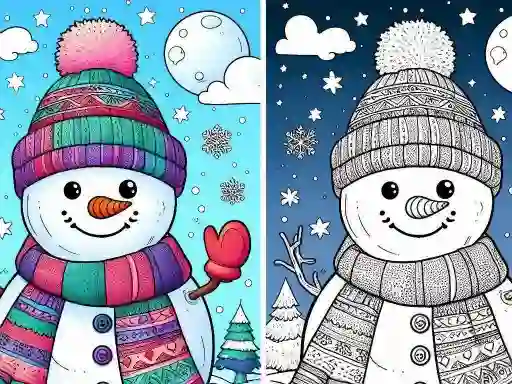 게임 Coloring book Winter 온라인