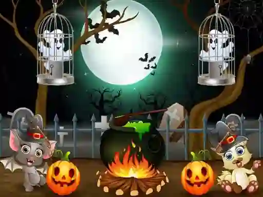 게임 Halloween Twin Ghosts Rescue 온라인