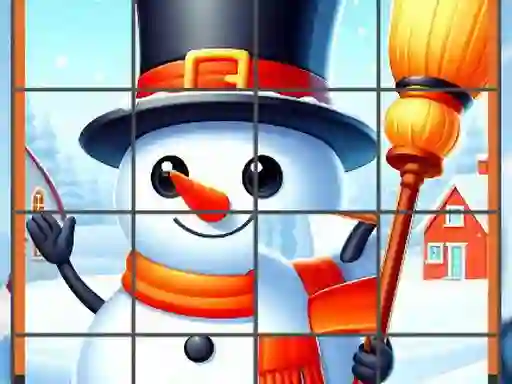 게임 Happy Snowman Puzzle 온라인