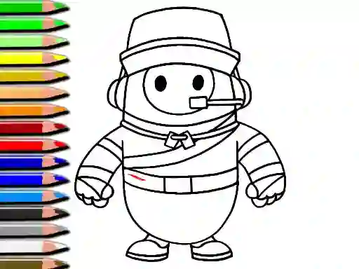 게임 Fall Guys Halloween Coloring Book 온라인