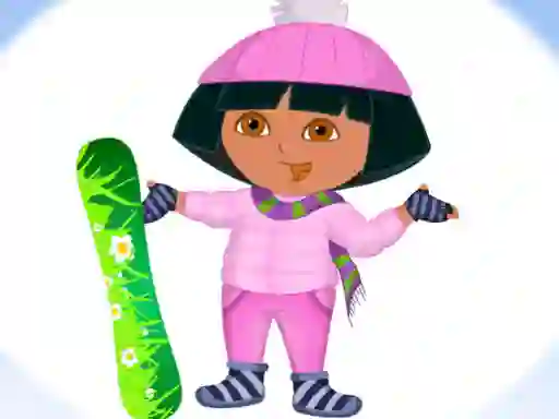 게임 Dora Ski Winter Dressup 온라인