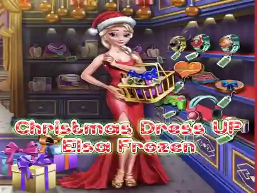 게임 Elsa Frozen Christmas Dress up 온라인