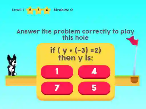 게임 MathPup Golf 4 Algebra 온라인